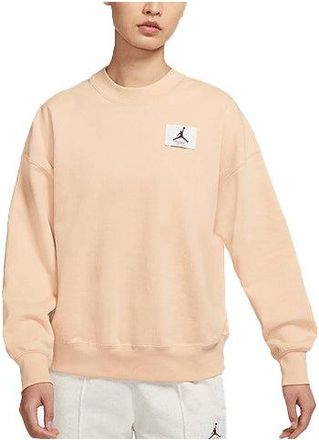 Nike Jordan (WMNS) Air Jordan Logo Knitting Round-Neck Swea Orange DM5190-268