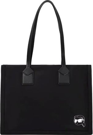 Karl Lagerfeld medium Ikon tote bag - women - Recycled Nylon - OS - Black