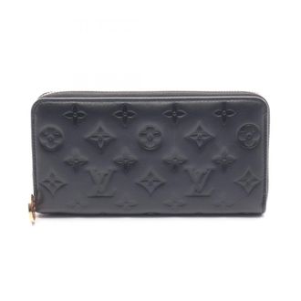 Louis Vuitton Black Monogram Leather Long Wallet (Bi-Fold) (Pre-Owned)