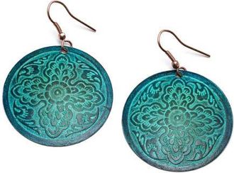 Matr Boomie Devika Teal Disc Drop Earrings at Nordstrom