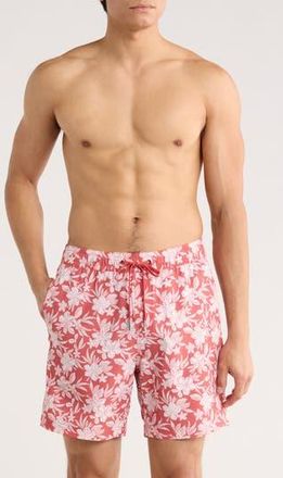 Fair Harbor Cruiser Swim Trunks in Red Tropical at Nordstrom Rack, Size Xx-Large