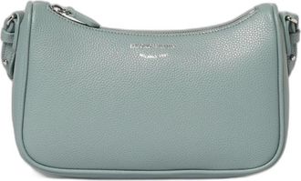 Emporio Armani Borsa a tracolla in pelle martellata - - Bags - Donna - Verde - ONE SIZE