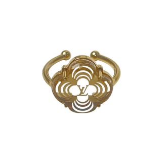 Louis Vuitton Gold Clear Metal Band Ring (Pre-Owned)