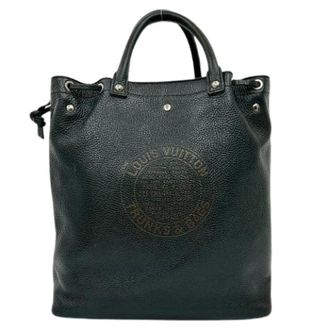 Louis Vuitton Pre-owned Tote Bags, male, Black, Size: ONE SIZE Pre-owned Tobago T&B Leather Tote Bag