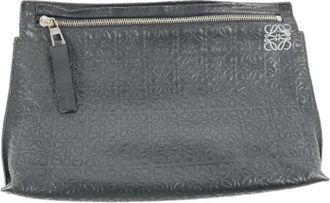 Loewe Pre-owned Leather clutches - Heren - Vintage Clutch - Zwart - ONE Size - Vintage