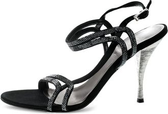 Loriblu 2024 satijnen sandalen met kristallen - Zwart