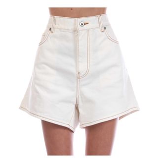 Off-white Off White Dames/Dames Denim Shorts (Wit)
