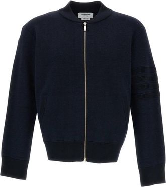 Thom Browne Bomberjack - Heren - Bomber jackets - Blauw - XL - Katoen - Jassen