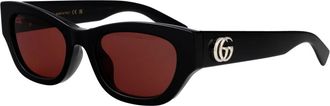 Gucci Stijlvolle zonnebril Gg 1954Sa - Dames - Zonnebrillen - Zwart - 53 MM - Accessoires