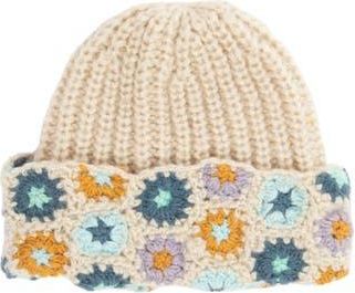 San Diego Hat Company Crochet Trim Cuffed Beanie in Pastel at Nordstrom Rack