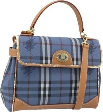 Burberry Pre-owned Handbags, female, Blue, Size: ONE SIZE Pre-owned Vintage Hand Bag
