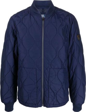 Polo Ralph Lauren Gewatteerd Bomberjack - Heren - Bomber jackets - Blauw - M - Katoen - Jassen