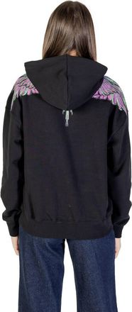 Marcelo Burlon Womens Black Cotton Hoodie Clothing