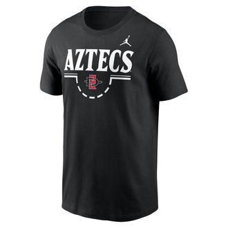 Nike Jordan Mens San Diego State Basketball Legend Jordan Brand Dri-FIT College T-Shirt in Black | IV8316-010