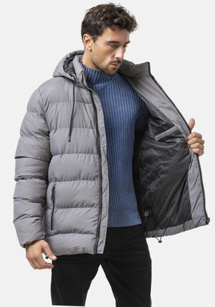 Cipo & Baxx Steppjacke CIPO & BAXX, Herren, Gr. XXL, anthrazit, Web, Obermaterial: 100% Polyester, unifarben, Po-bedeckend, gerader Abschluss, Jacken Steppjacke