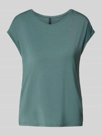 Vero Moda Regular Fit T-Shirt aus Lyocell-Mix Modell AVA in Ocean, Größe S