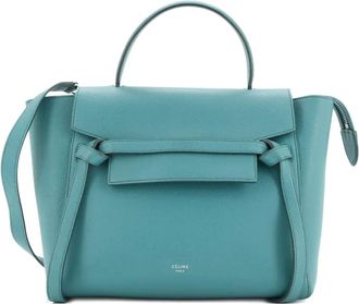 Celine Belt Bag Textured Leather Micro satchel - Groen