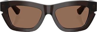 Burberry Brown Cat Eye Ladies Sunglasses BE4454F 411673 51