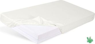 OEM S&aacute;bana Bamb&uacute; Con El&aacute;stico 150x190, 160x200x20, Ecru02, Matex