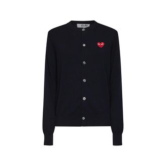 Comme Des Gar&ccedil;ons Cardigans, female, Black, Size: XS Button-up Cardigan