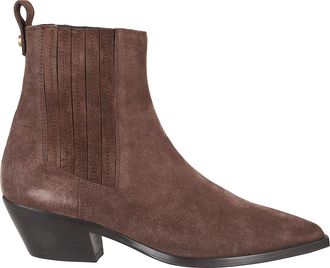 Roberto Festa Milano Cocoa West Suede High Heel Leather Ankle Boots