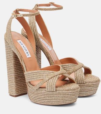 Aquazzura Sundance Plateau 140 platform sandals