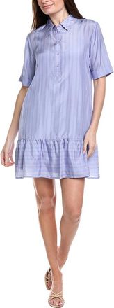 Johnny Was Ruffle Tier Silk Dress