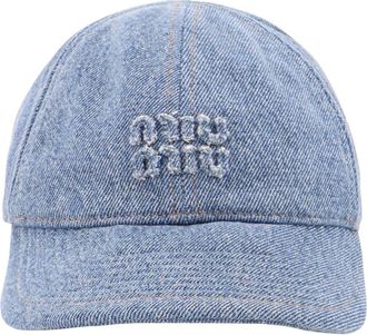 Miu Miu Gorra de b&eacute;isbol Drill - Accessories - Mujer - Azul - M