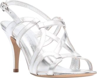 Ferragamo Womens Gal Strappy Sandals In Silver