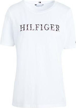Tommy Hilfiger REG FEATHER PRINT OPEN-NECK T-SHIRT