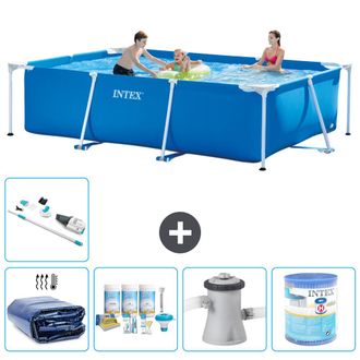 Intex Piscina Con Estructura Rectangular - 300x200x75 Cm - 7-piezas S30161