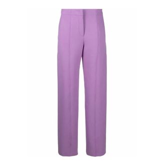 Ferragamo Dames, Broeken, Paars, Maat: XS Leer