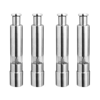 OEM Molinillos De Sal Y Pimienta, Molinillo De Acero Inoxidable Para Sal Y Pimienta, Juego De 4 Molinillos De Sal Y Pimienta Duraderos