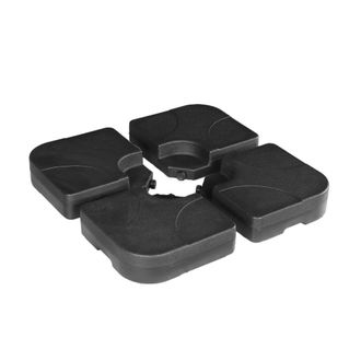 Sweeek Losas de lastre para sombrilla 50 x 50 cm, negro