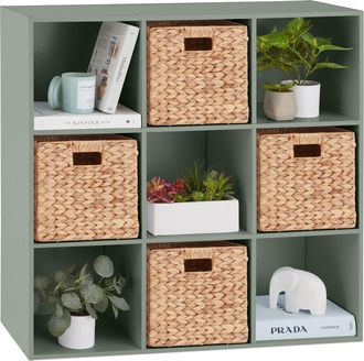 Best Choice Products 9-Cube Bookshelf, 11in Display Storage Compartment Organizer w/ 3 Removable Back Panels