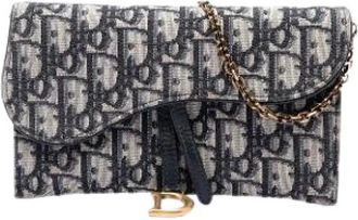 Dior Pre-owned Wallet on Chain - - Pre-owned - Donna - Blu - ONE SIZE