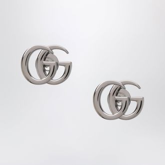 Gucci Silver-tone GG Marmont brass earrings