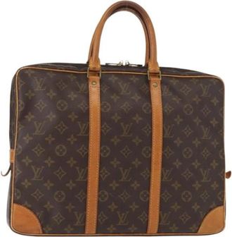 Louis Vuitton Pre-owned Vintage Canvas Handtas - Dames - Vintage Handtas - Bruin - ONE Size - Vintage
