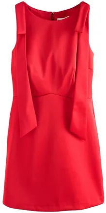 Next Satin Tie Detail Minidress in Red at Nordstrom, Size 12 Us