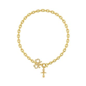 Vivienne Westwood Rigoberta ketting - Dames - Accessoires - Geel - Maat: ONE Size