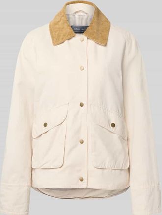 White Label Jacke mit Umlegekragen und aufgesetzten Pattentaschen in Sand, Gr&ouml;&szlig;e 34