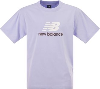 New Balance katoenen T-shirt met logo
