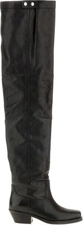 Isabel Marant Amati Over-the-Knee Boots - female - Isabel Marant - Cowboy & Biker Boots - Black - 6 UK - Shoes