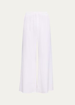 SIMKHAI Roni Satin Wide-Leg Pants