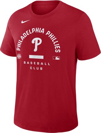 Nike Philadelphia Phillies Authentic Collection Early Work Nike Mens Dri-FIT MLB T-Shirt in Red | 034J62QPP-HXK