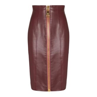 Balmain Mujer, Faldas, Rojo, Talla: XS