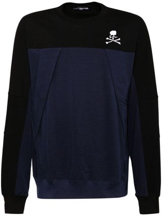 MASTERMIND WORLD logo-printed sweatshirt - men - Cotton - L - Blue