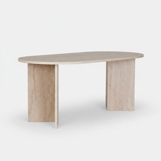 M&S Collection Tavolo Da Pranzo Ovale In Melaminico 180 Cm Sablin - Beige