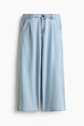 H&M Wide Regular Waist Jeans in Pale Denim Blue at Nordstrom, Size 18