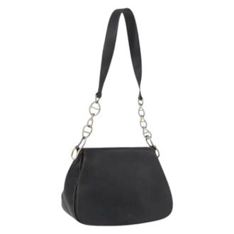 Prada Pre-owned Vintage Schoudertas - Dames - Pre-owned - Zwart - Maat: ONE Size Leer